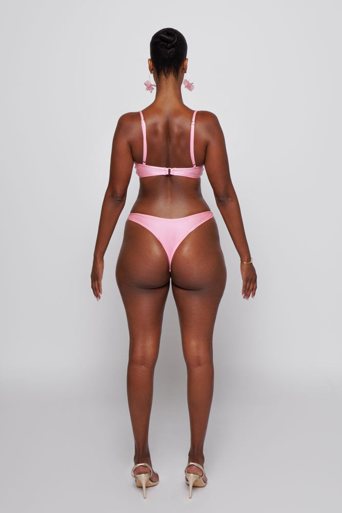 RIO BIKINI TOP IN PINK SORBET