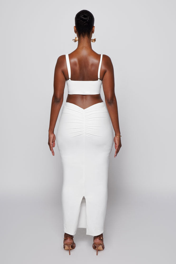 CANNES TOP IN COCONUT WHITE
